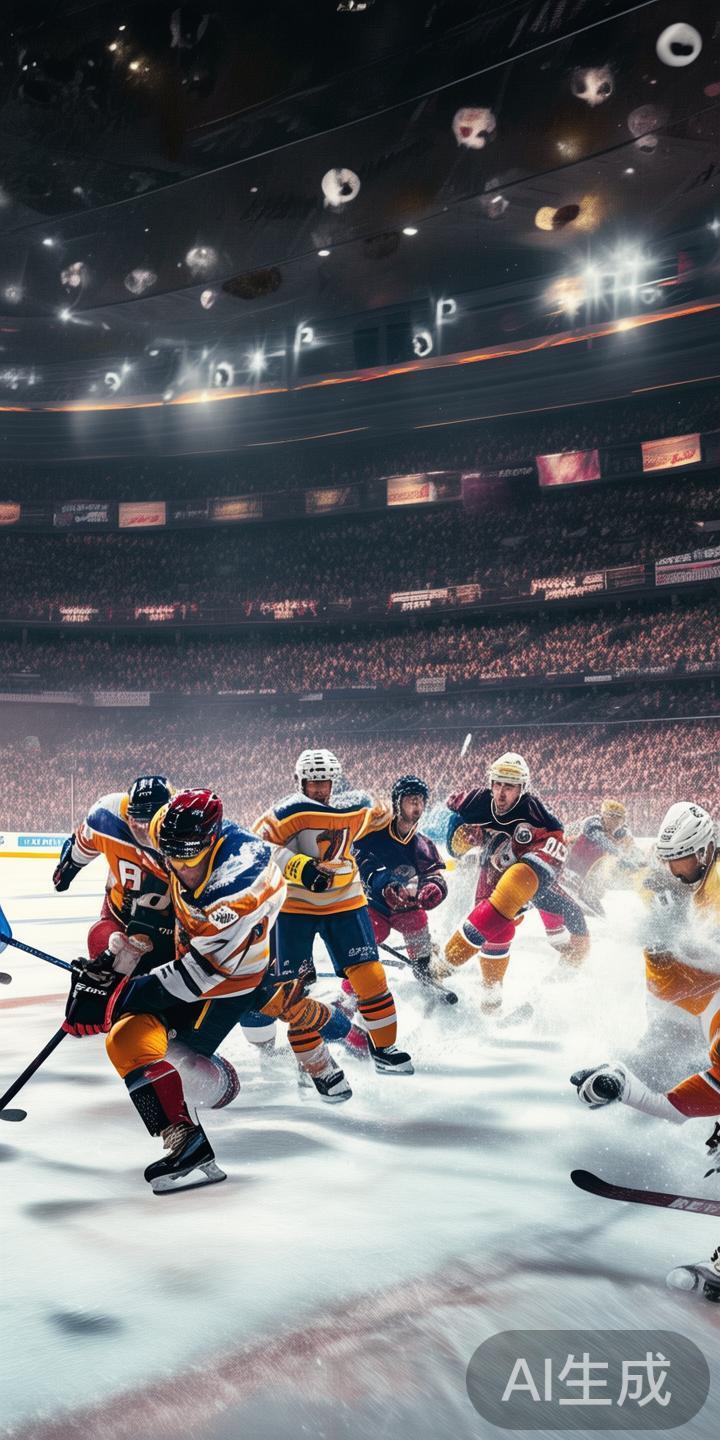 2023年冰球NHL勇破重围，再创历史新高辉煌时刻 